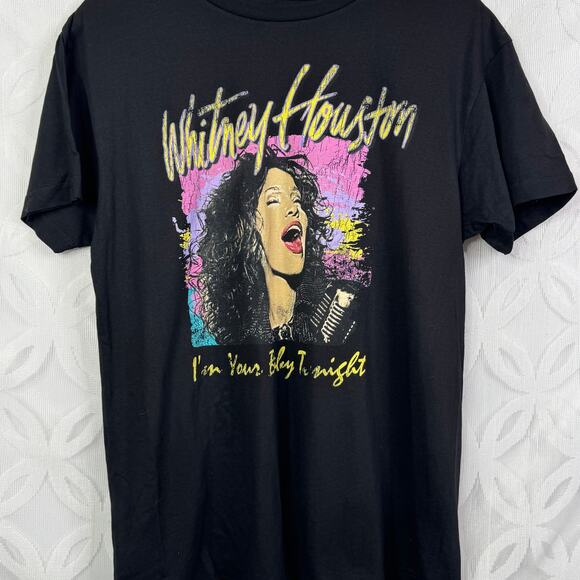 Whitney Houston I'm Your Baby Black Men's Graphic T-Shirt NWOT - Picture 6 of 7